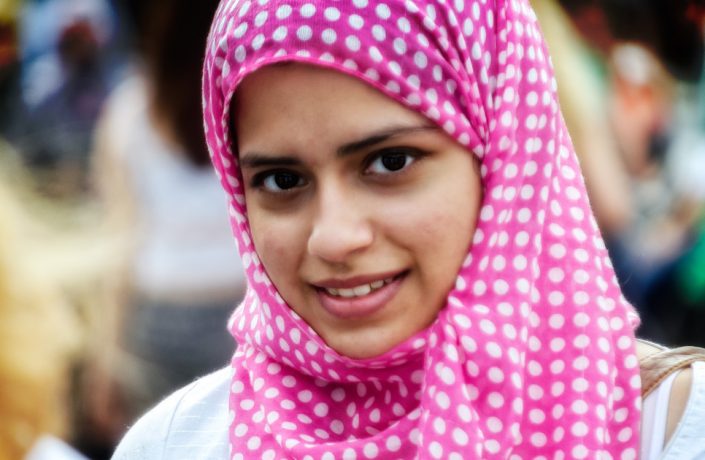Image of woman in headscarf