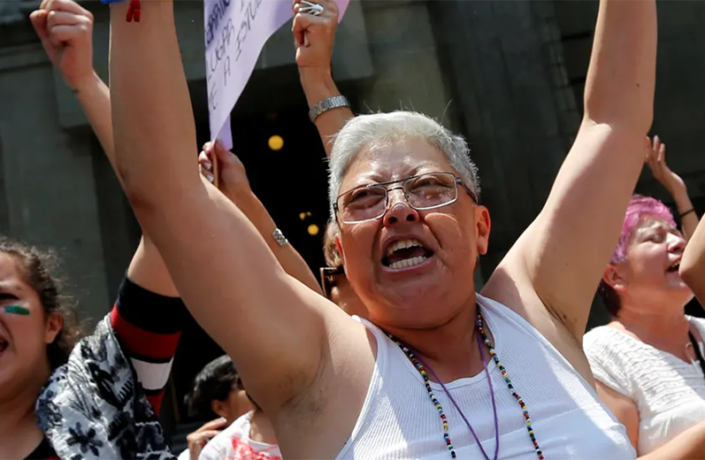 "Abortion rights activists protest in Mexico City, where abortion is decriminalised. However, abortion is illegal in much of the country." (Photo: Henry Romero / Reuters/Reuters)