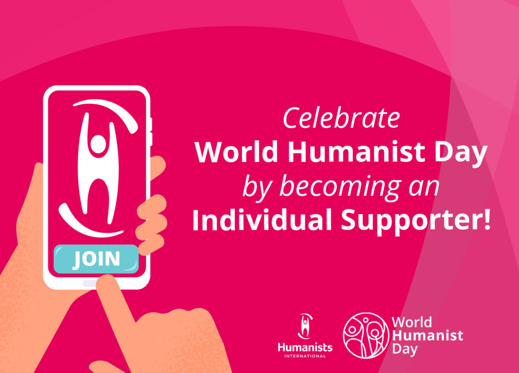 Become an Individual Supporter this World Humanist Day